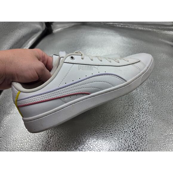 Puma Womens Vikky V2 Comfort White on White Shoes Sneakers Size 7.5 - Picture 6 of 10